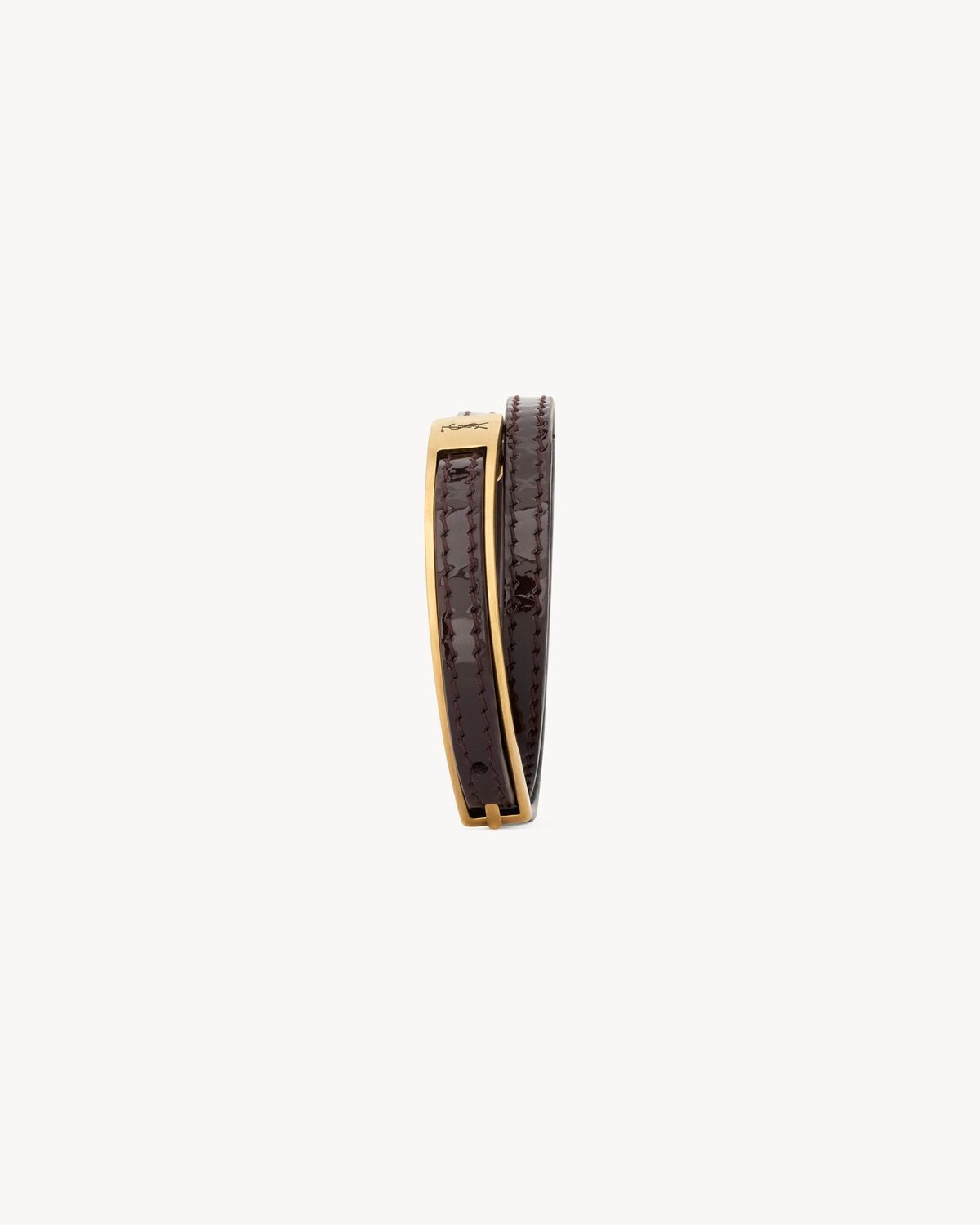 CASSANDRE BUCKLE BRACELET IN LEATHER - 4