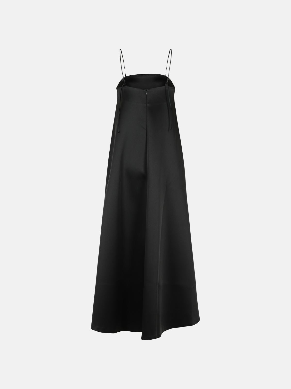 BLACK POLYESTER DRESS - 3