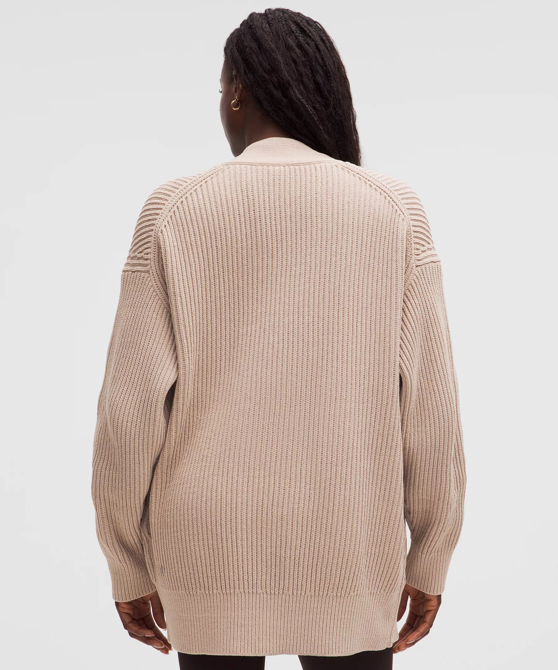 Knit Button-Front Cardigan - 3