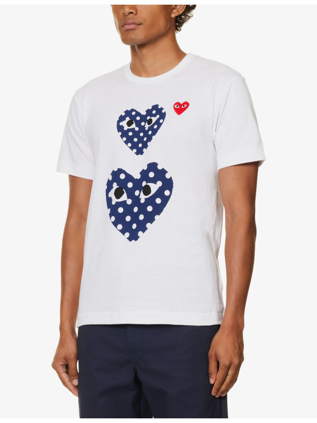 Heart-print cotton-jersey T-shirt - 4