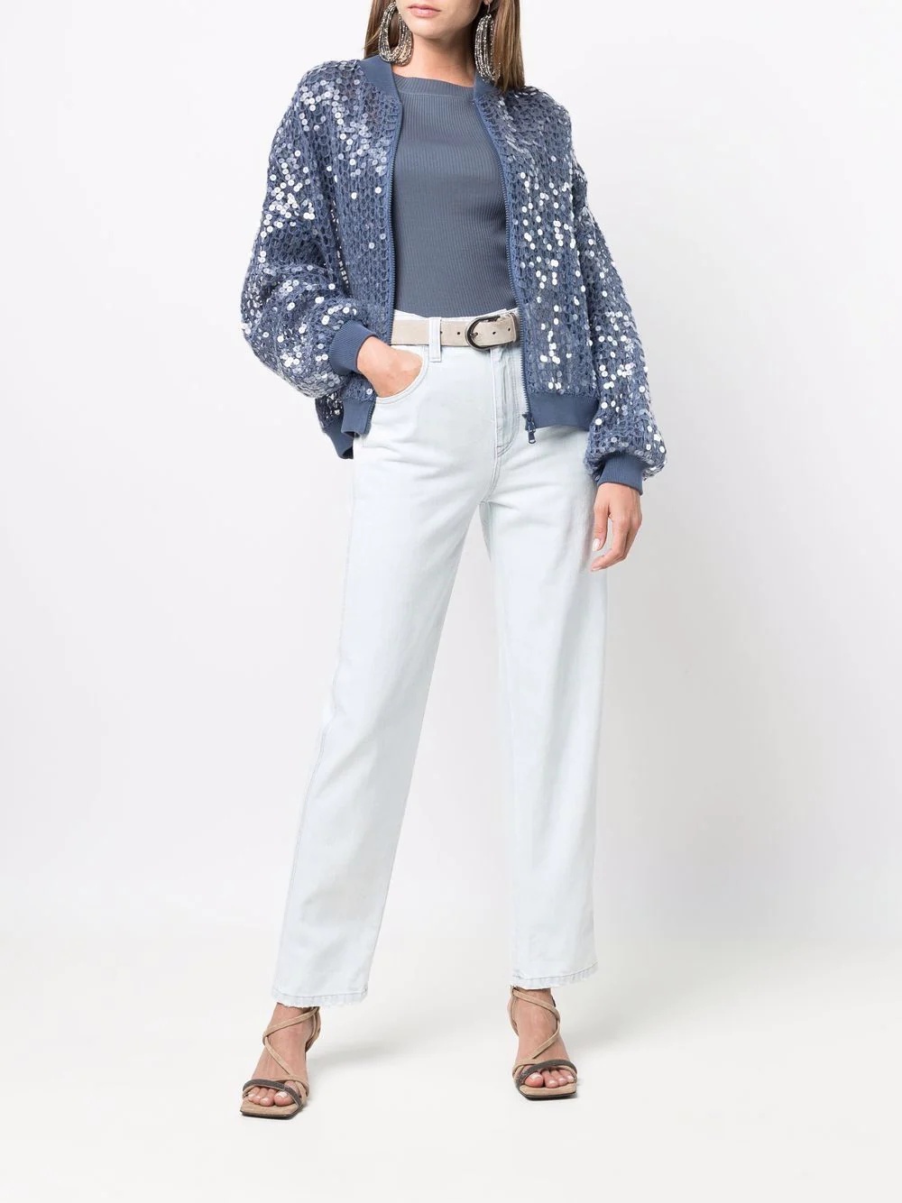 high-waist straight-leg jeans - 2