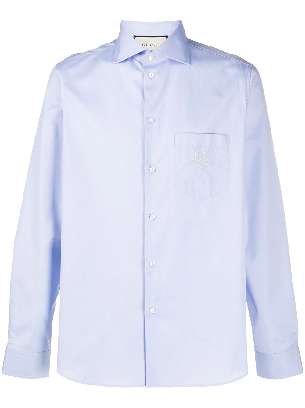 GG embroidered shirt - 1