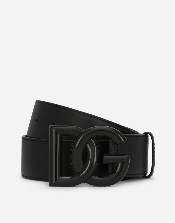 Leather DG logo belt - 1