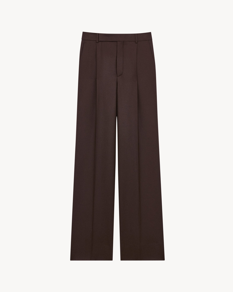 FLUID PANTS IN BRUSHED WOOL FLANNEL 1