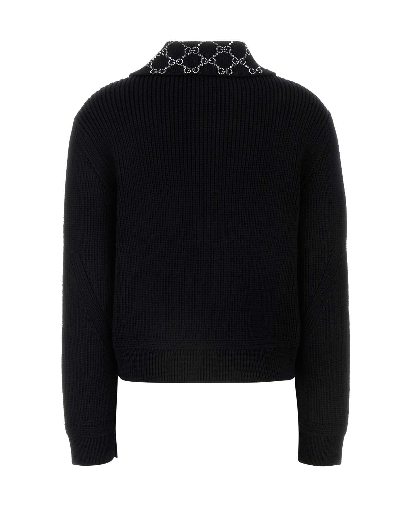 Black Wool Sweater - 2