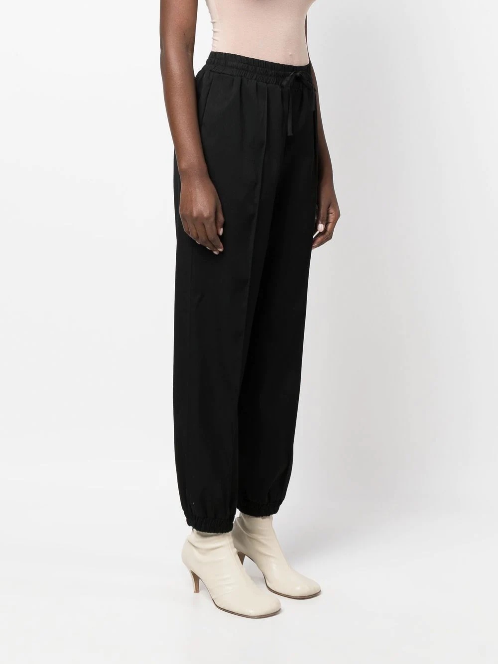 elasticated cotton track-pants - 3
