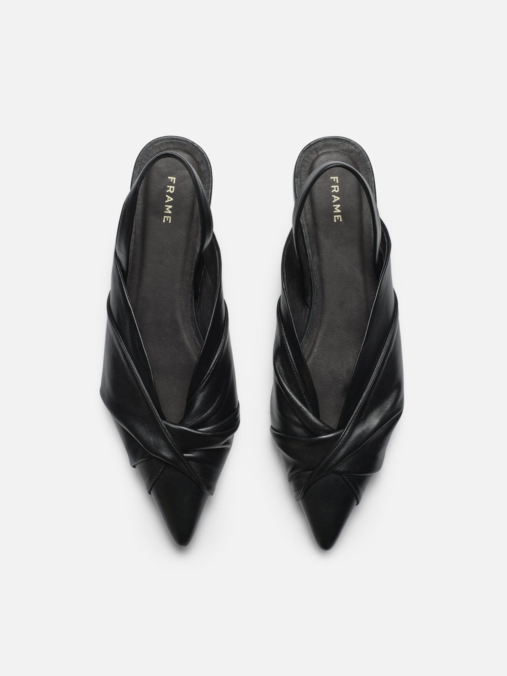 Camille Slingback Flat in Black - 2