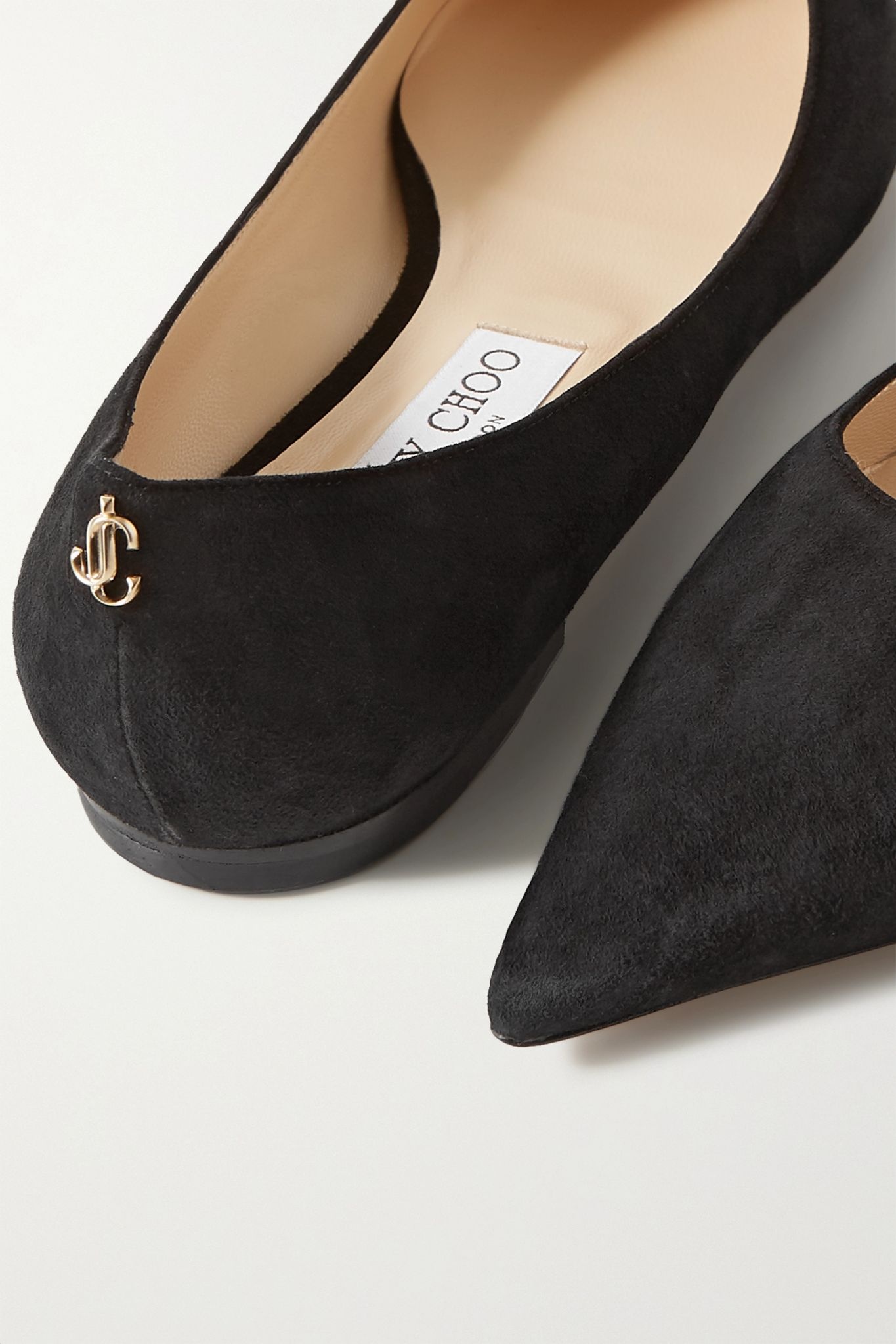 Love suede point-toe flats - 5