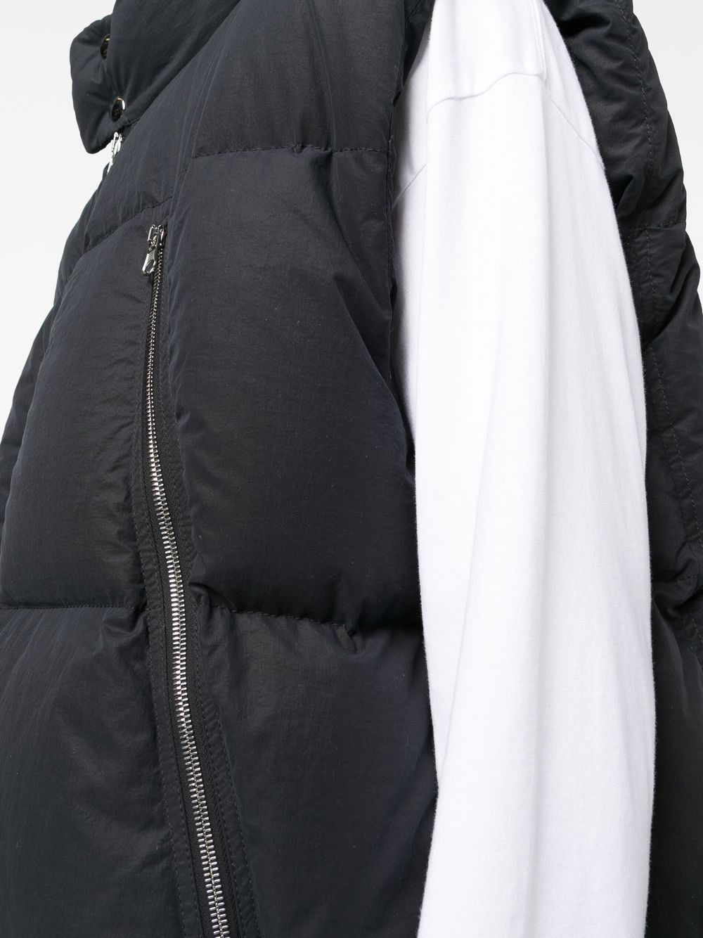 high-neck padded gilet - 5