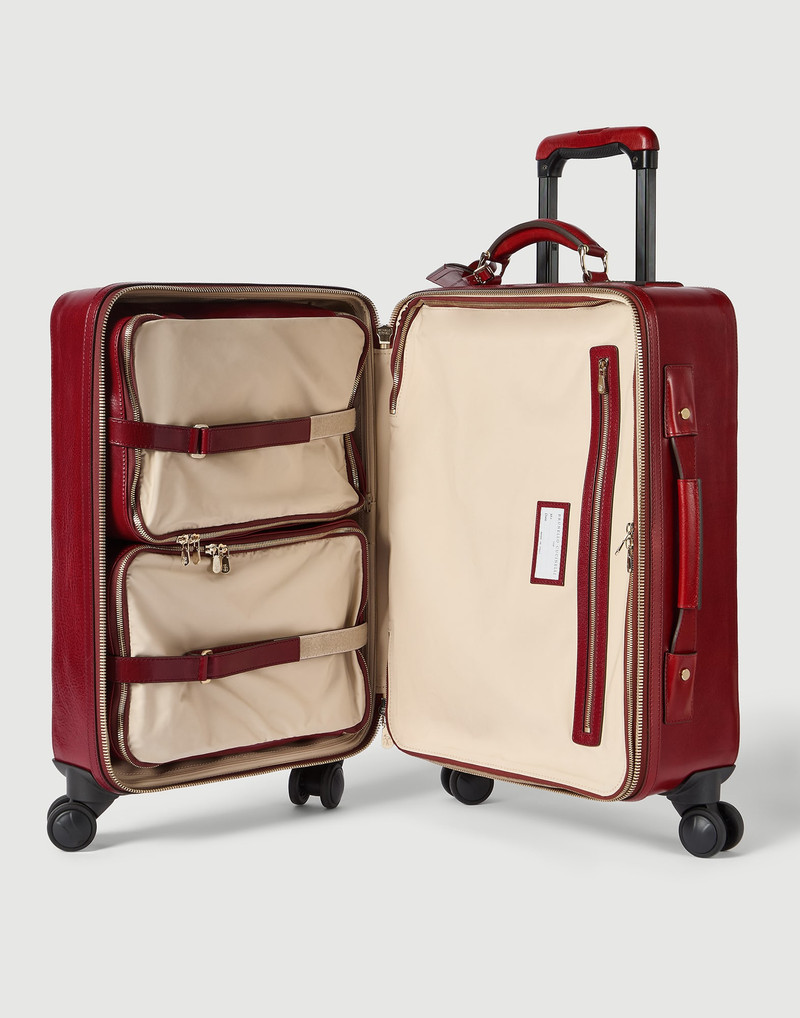 Burnished calfskin suitcase 5