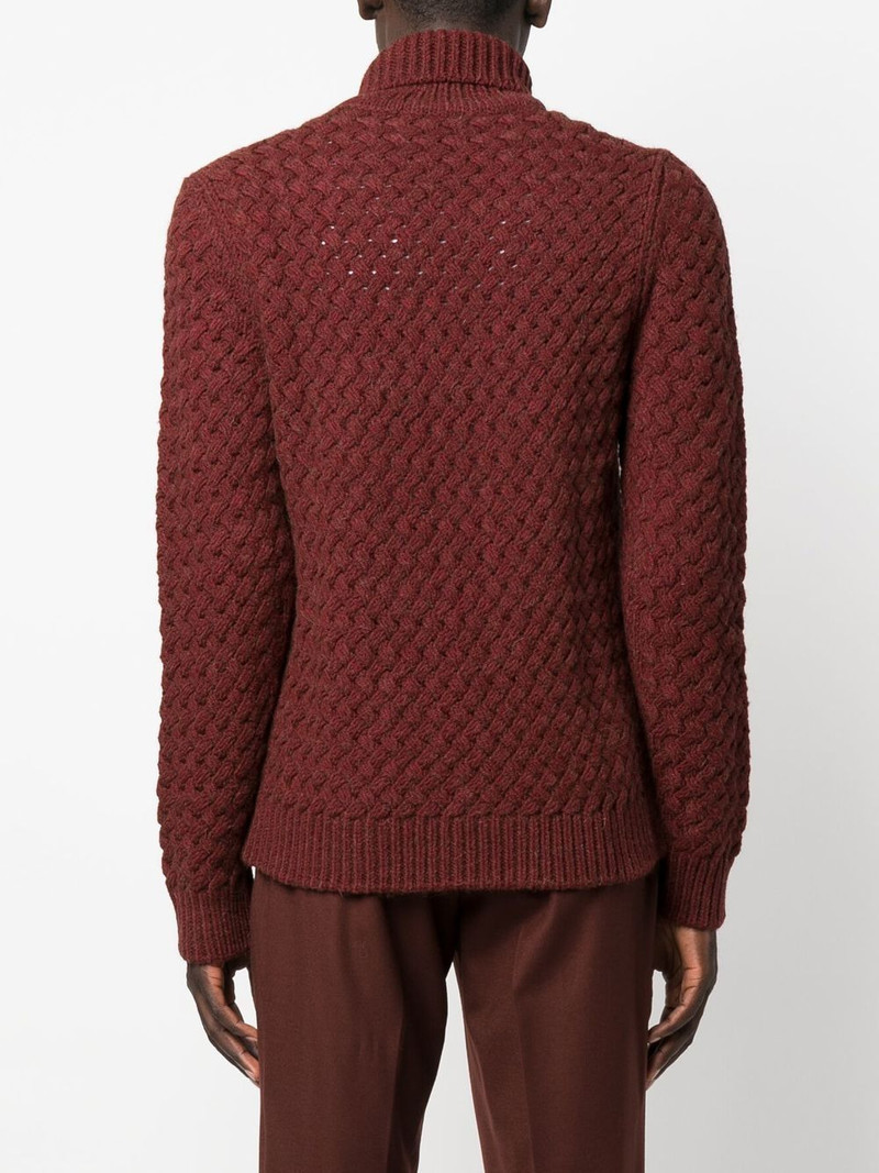 roll-neck chunky knit jumper 4