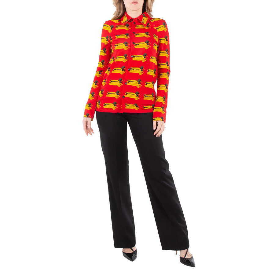 Burberry Long Sleeve Monogram-Pattern Shirt - 3