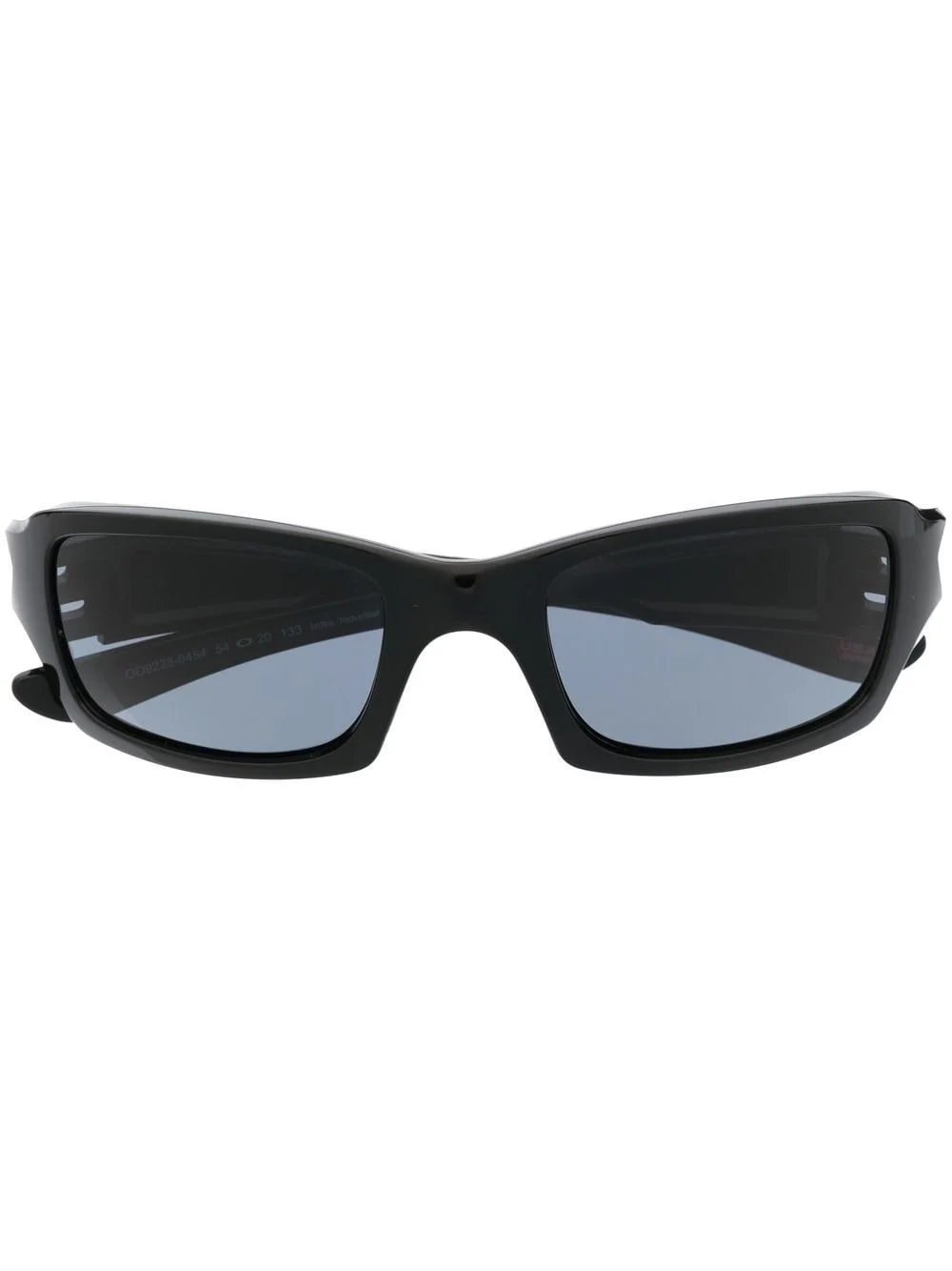 square-frame curved sunglasses - 1