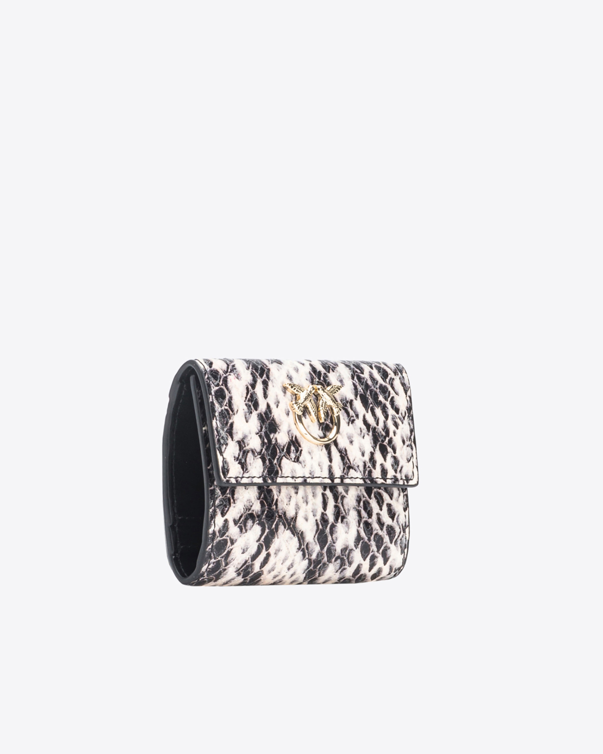 PINKO GALLERIA SMALL WALLET IN REPTILE-PRINT LEATHER - 3
