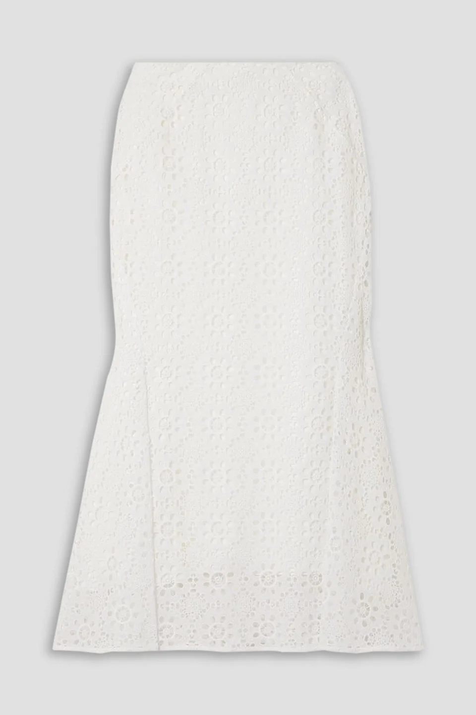 Ivetta broderie anglaise cotton-blend midi skirt - 1