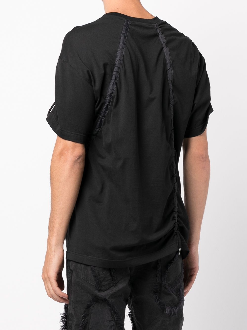 asymmetric parachute-design T-shirt - 4