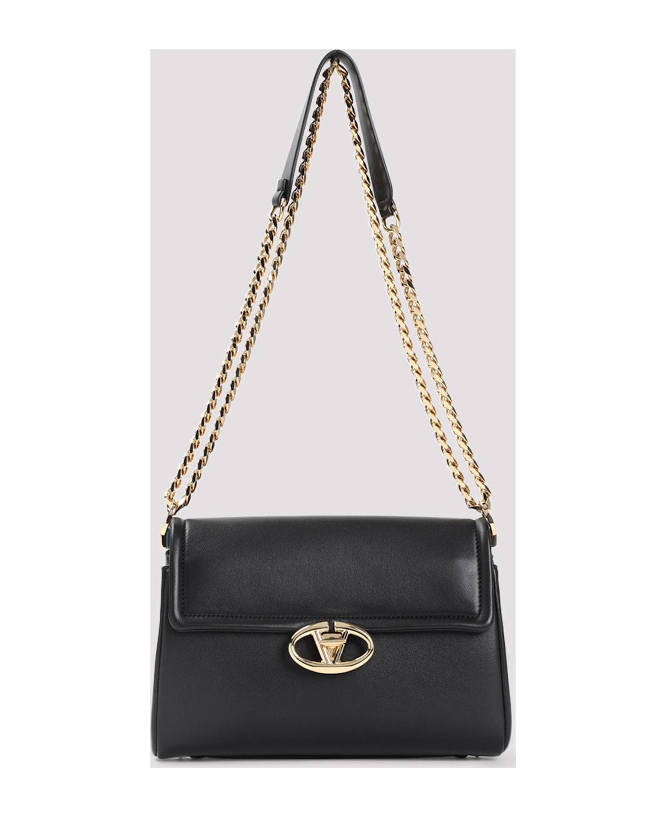 Large Shoulder Bag Chain 2 Nappa Deluxe Gold Logo - 3