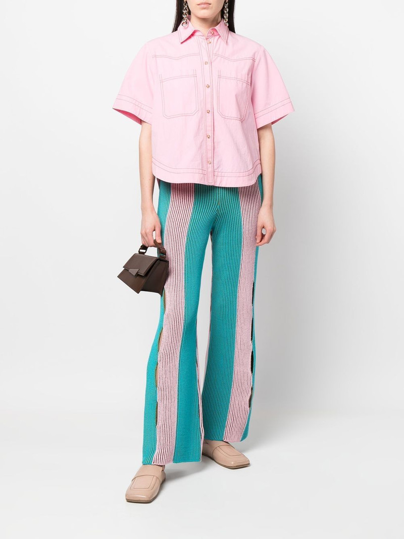 Andersson Bell striped-knit trousers outlook
