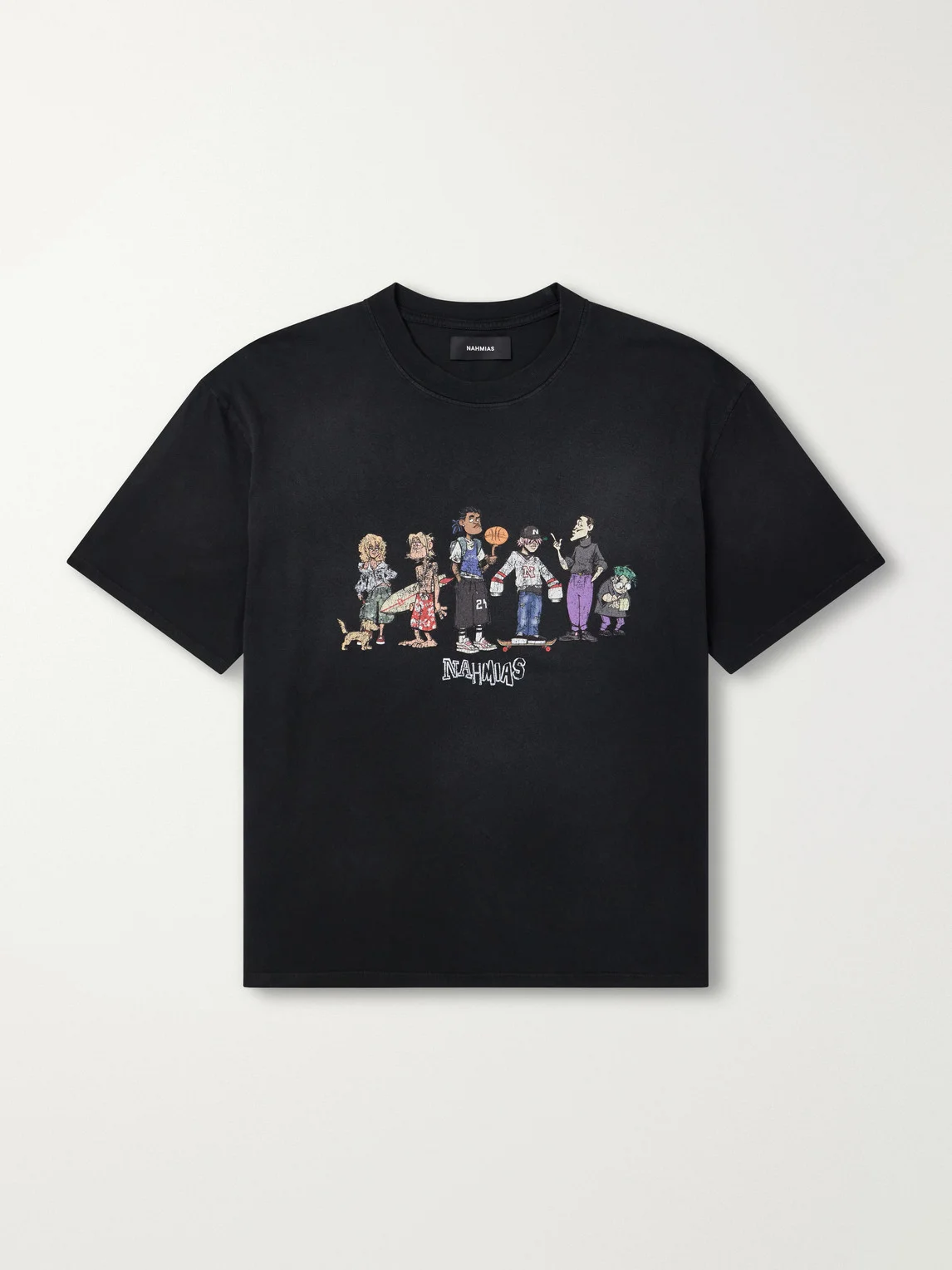 Printed Cotton-Jersey T-Shirt - 1