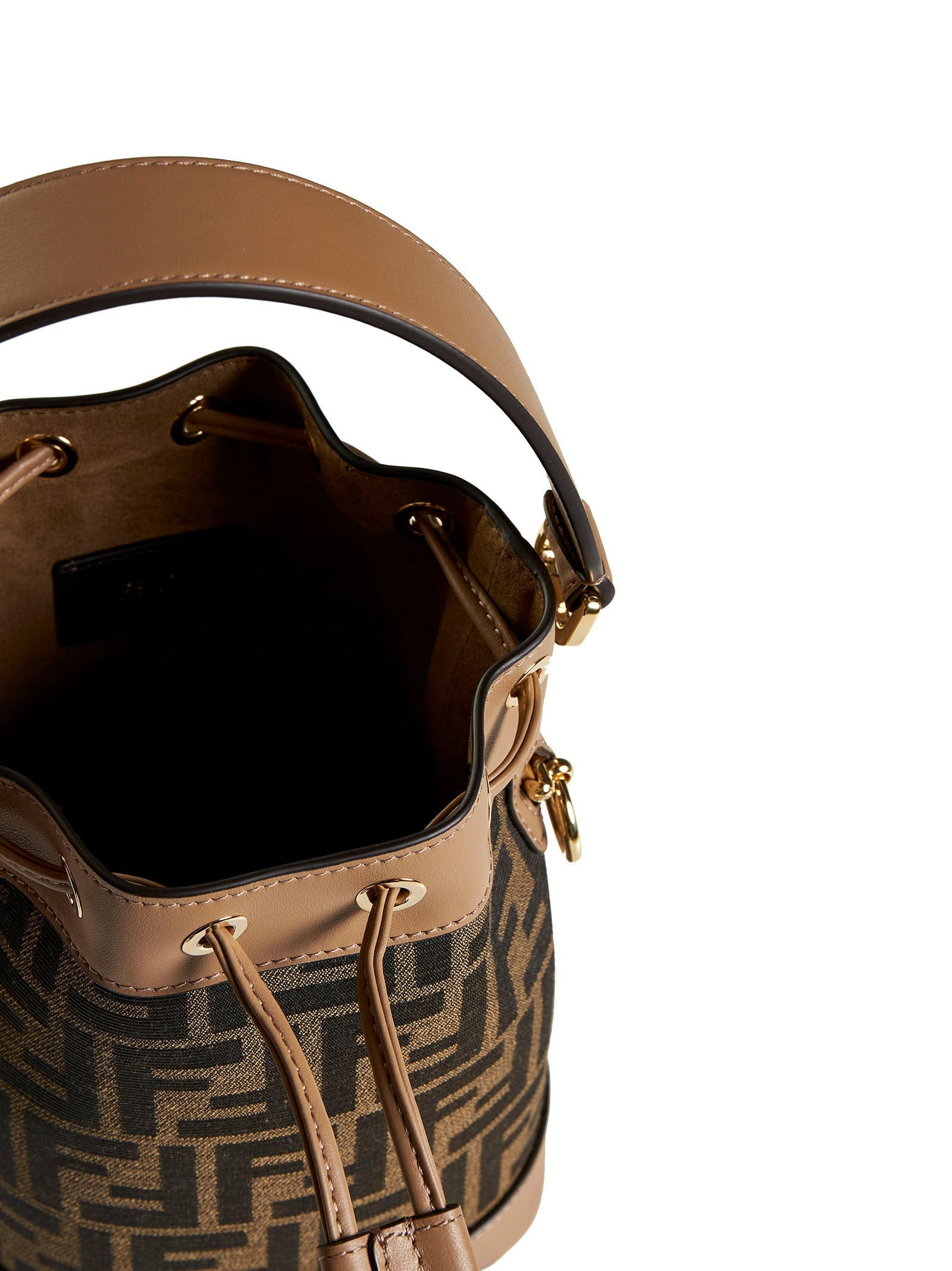 Fendi Women Mon Tresor Mini Bag In Brown Ff Fabric - 5