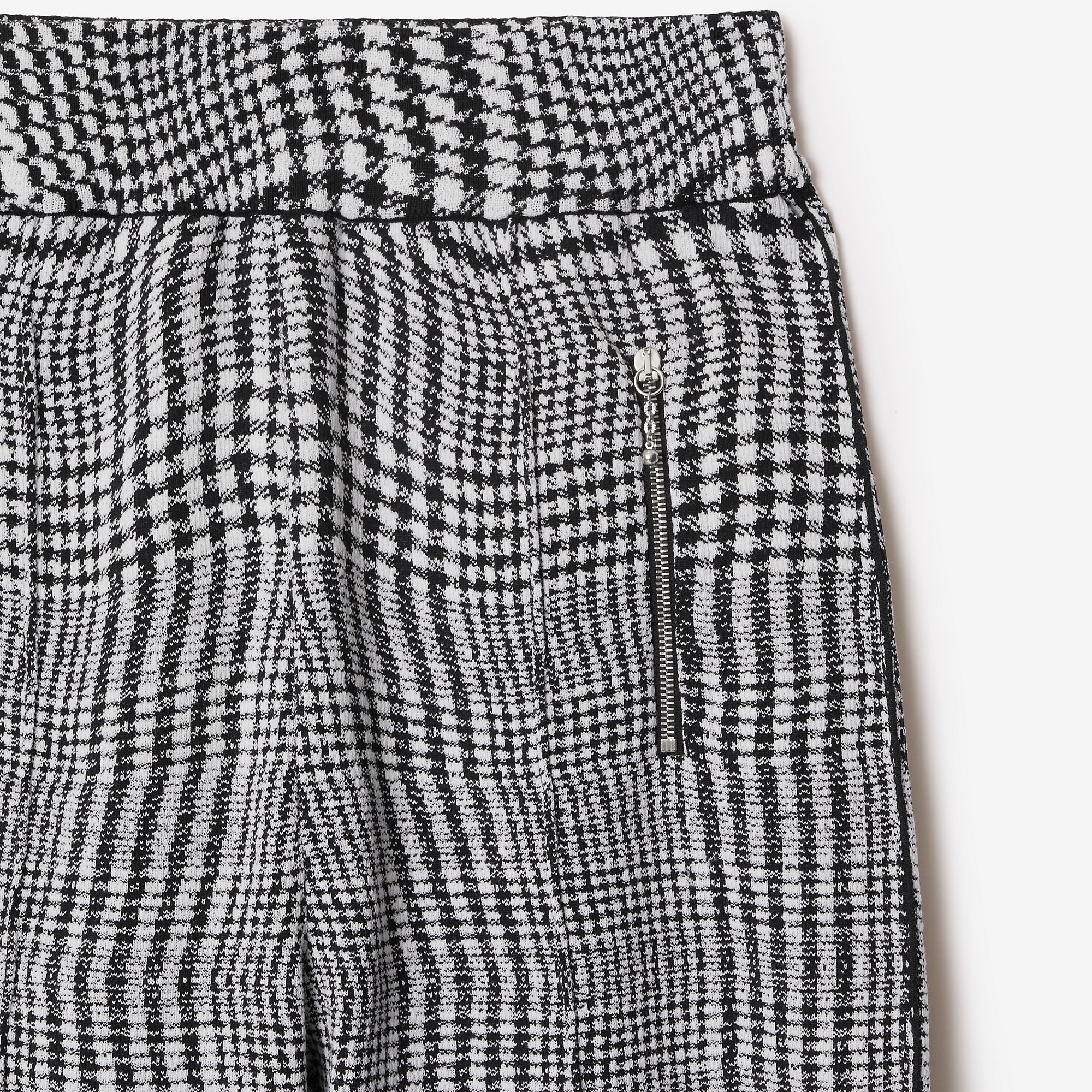 Warped Houndstooth Wool Blend Trousers - 6