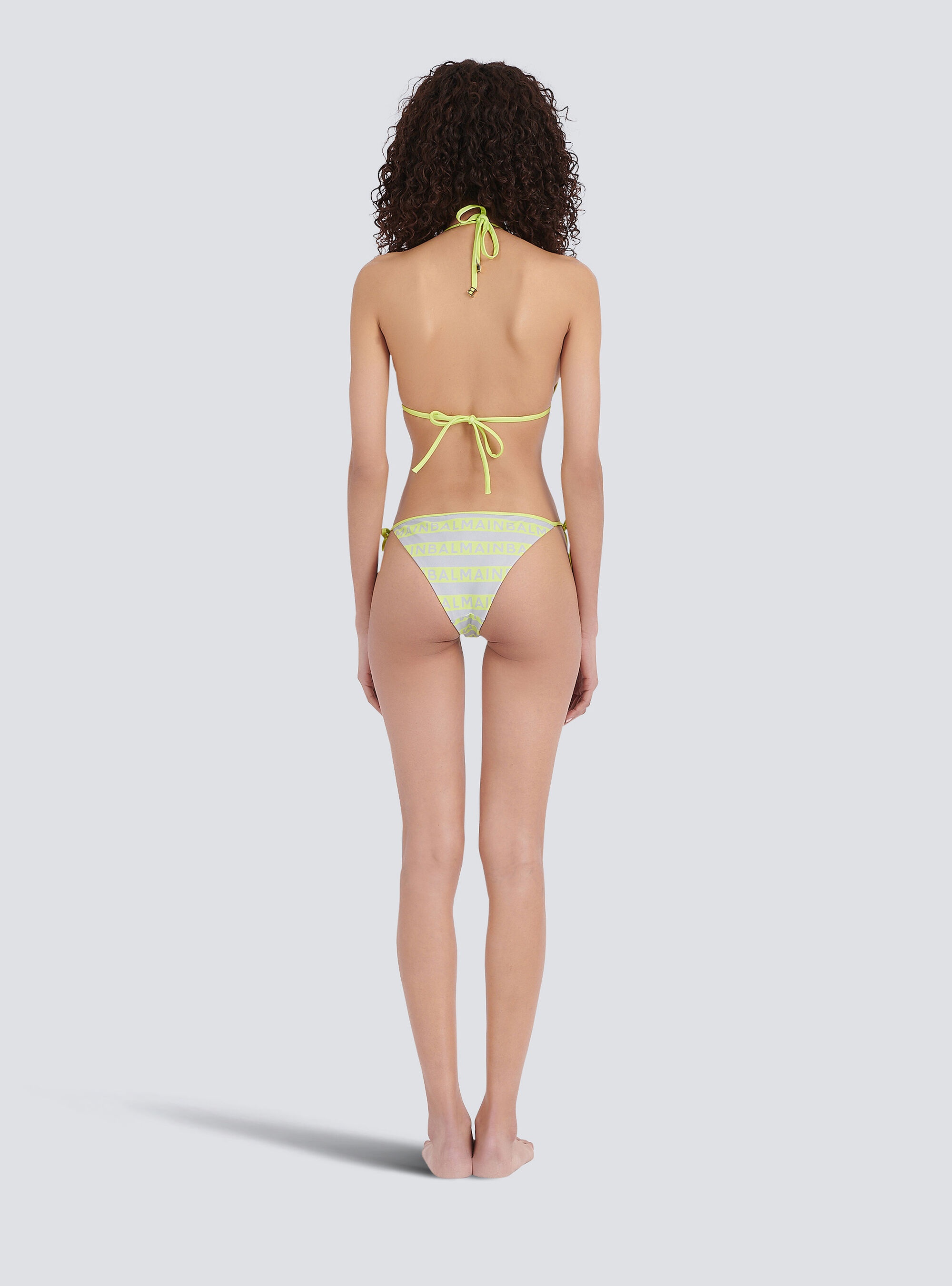 Bikini with Balmain monogram pattern - 4
