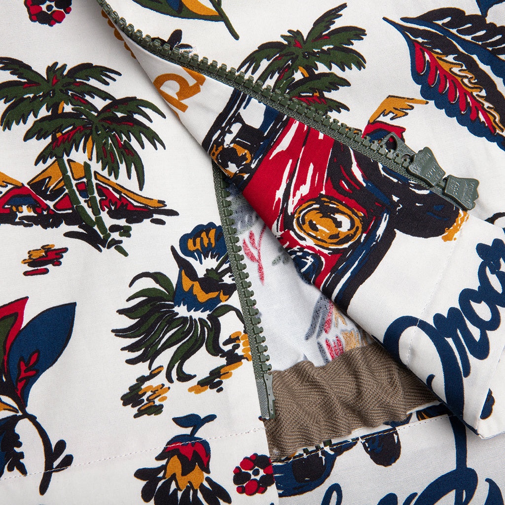 CAR RACE TROPICAL PRINT SHIRT - IVORY - 5