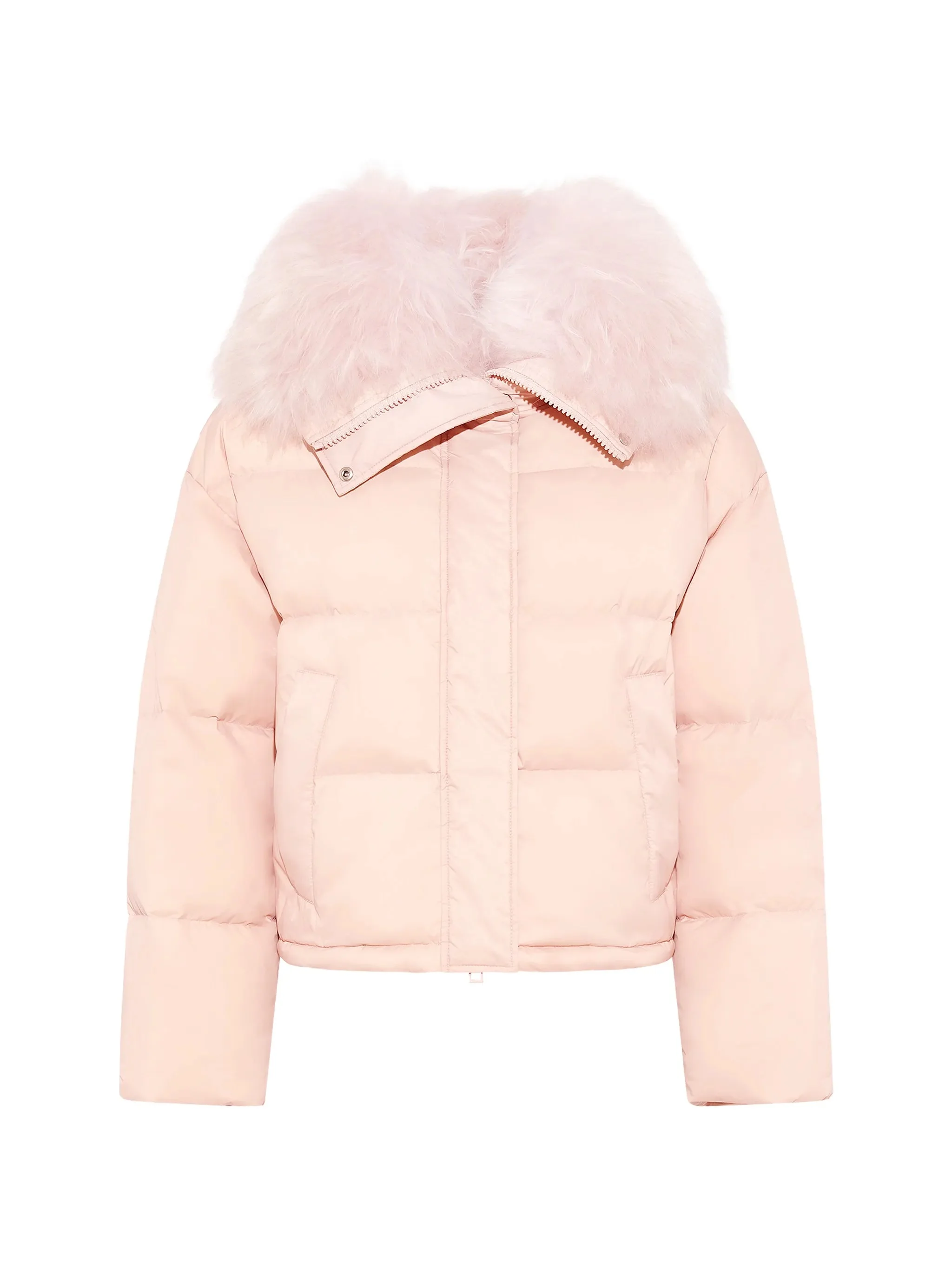 Yves Salomon Shearling-trim Down Jacket - 1