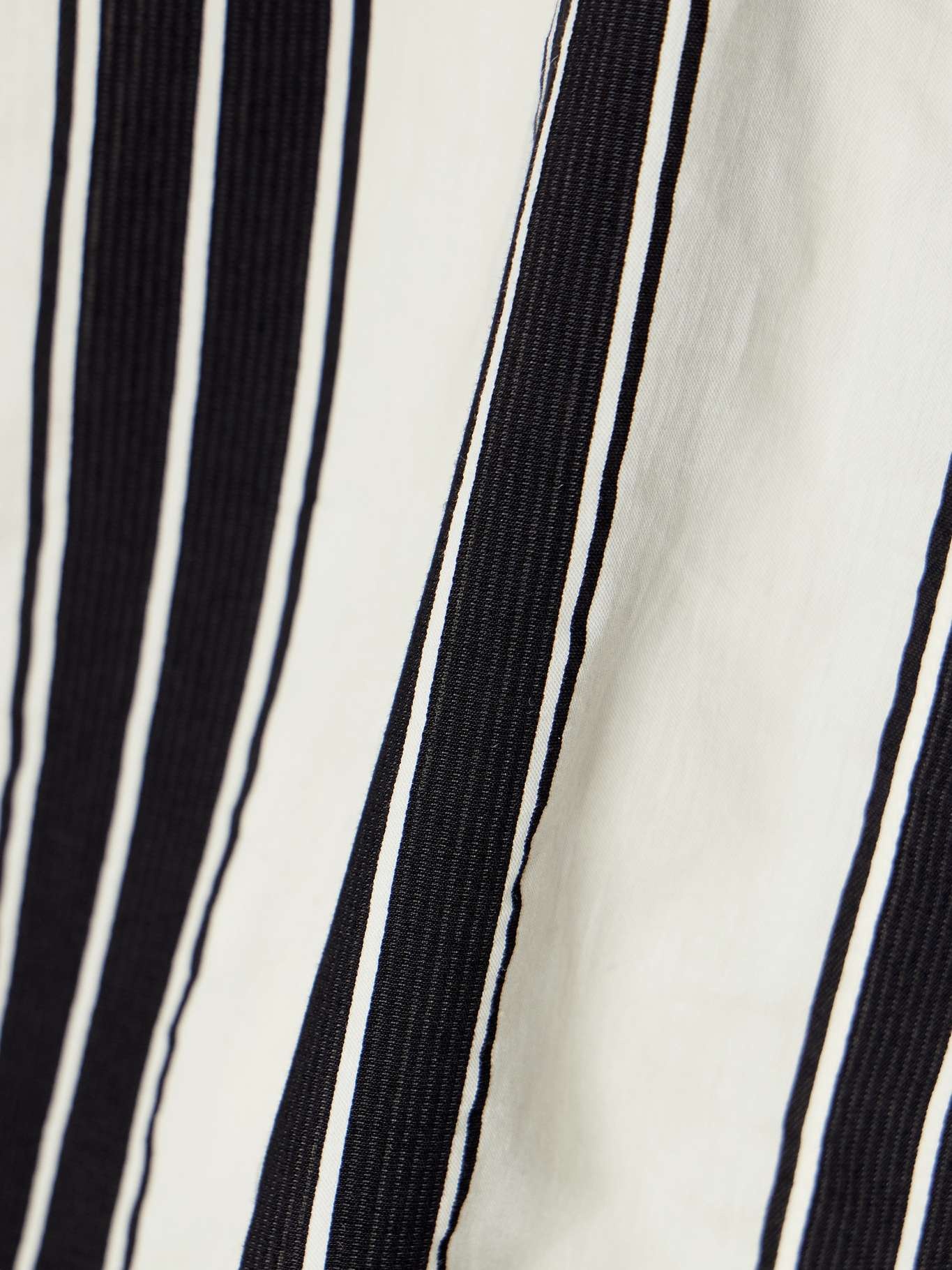 Striped jacquard-trimmed cotton-blend maxi shirt dress - 4