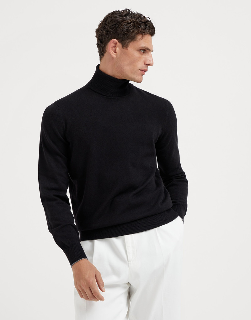 Cashmere turtleneck sweater - 1