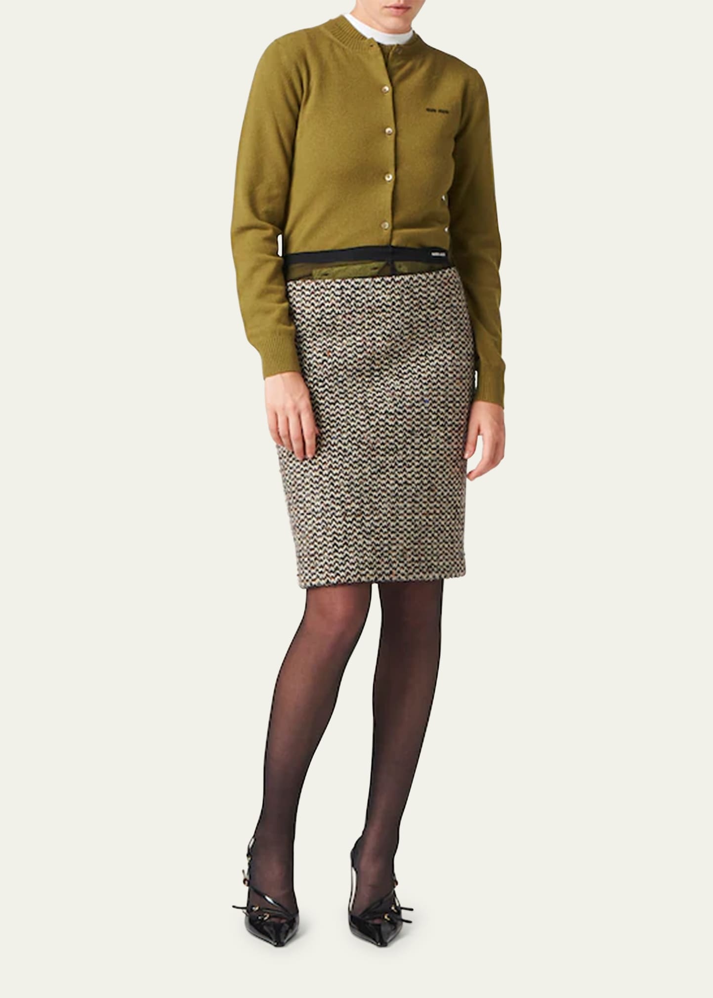 Short-Sleeve Cashmere Sweater - 2