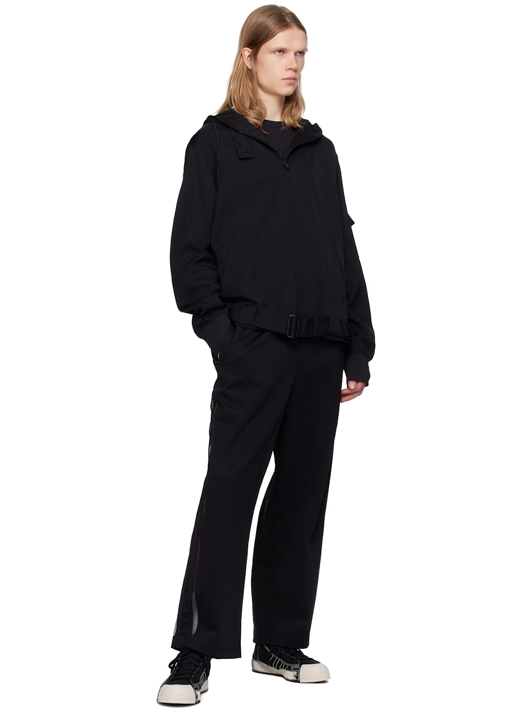 Black Mesh TP Sweatpants - 4