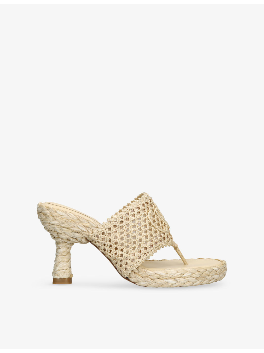 Isla 75 Crochet Toe Thong Leather Sandals - 1