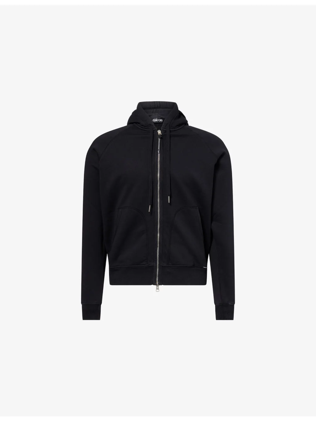 Regular-Fit Kangaroo-Pocket Cotton Hoodie - 1