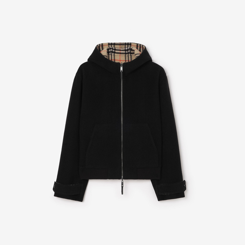Reversible Wool Hooded Jacket 1