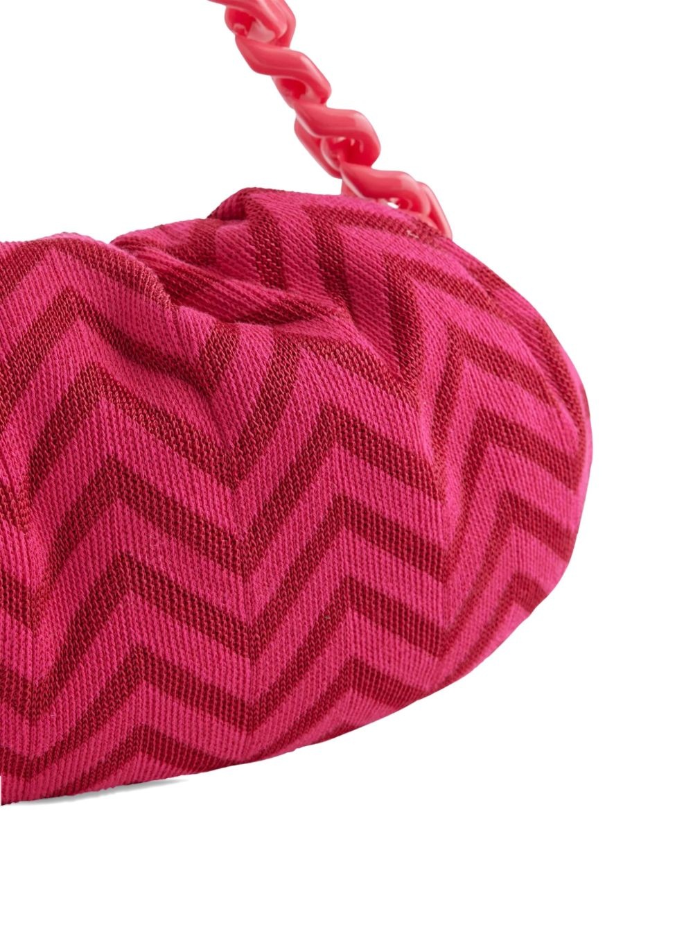 large Zigzag-pattern clutch bag - 6