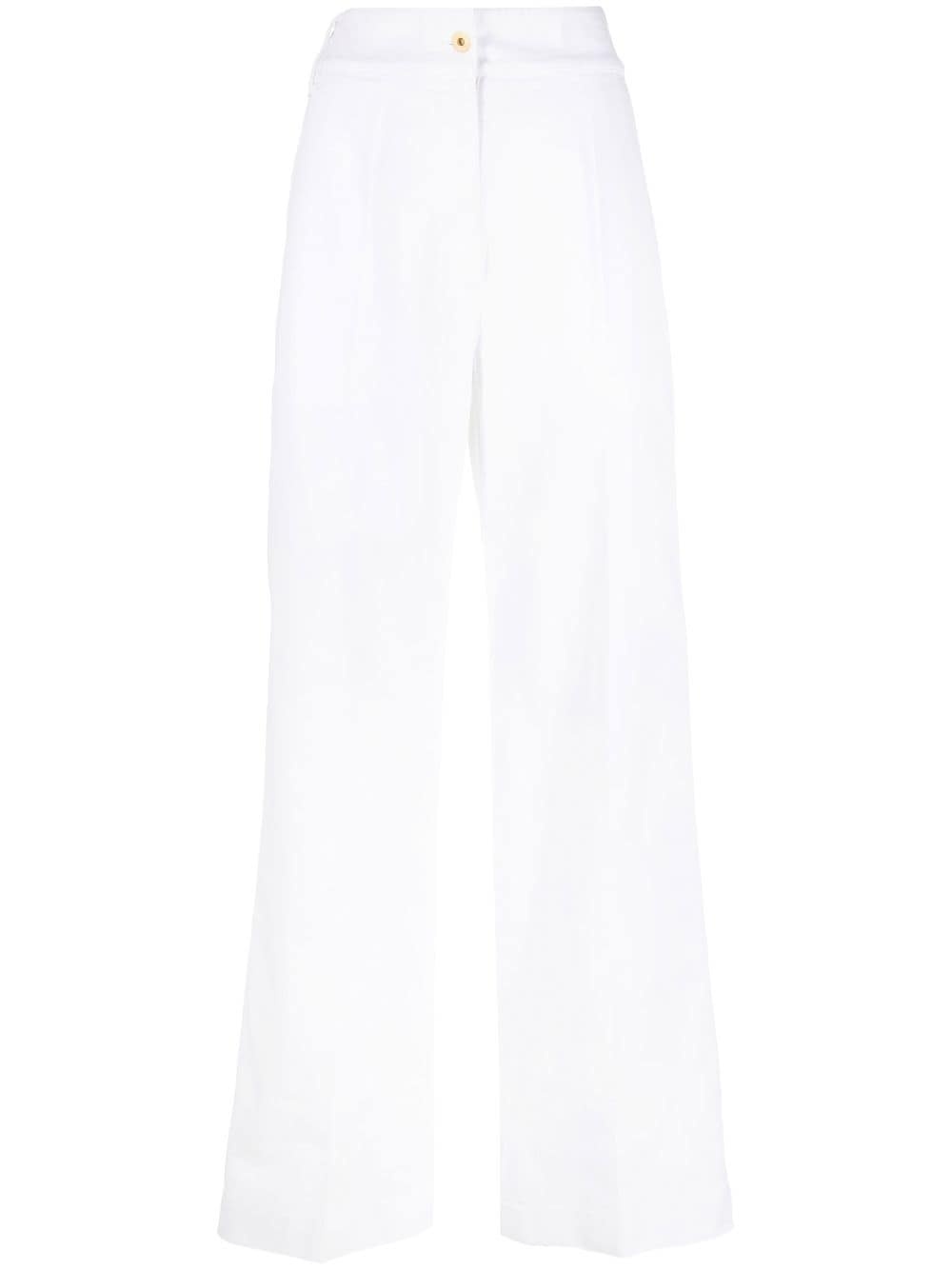 wide-leg high-waisted trousers - 1