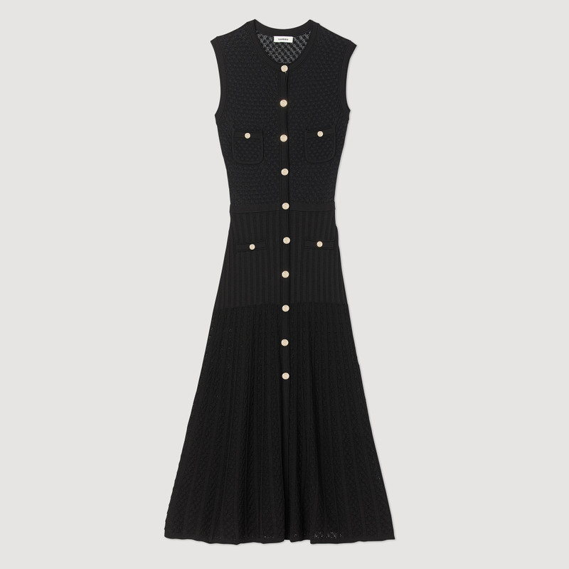 knitted sleeveless midi dress 1