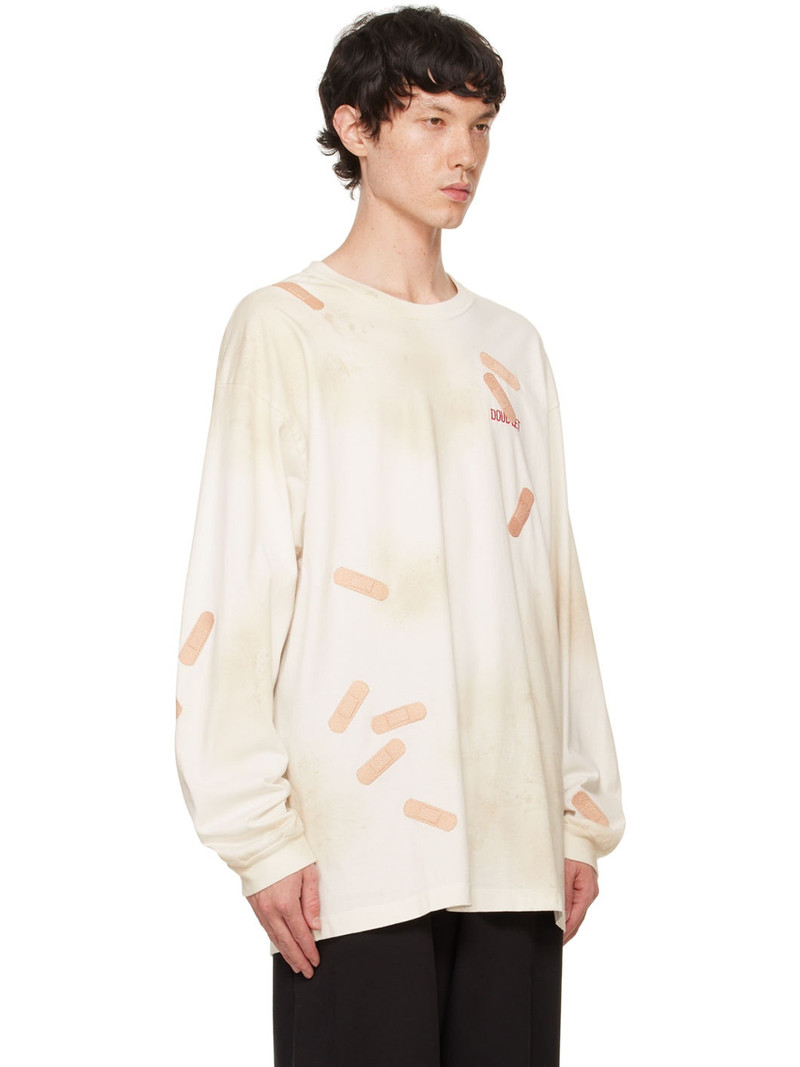 White Bandage Embroidery Long-Sleeve T-Shirt 2