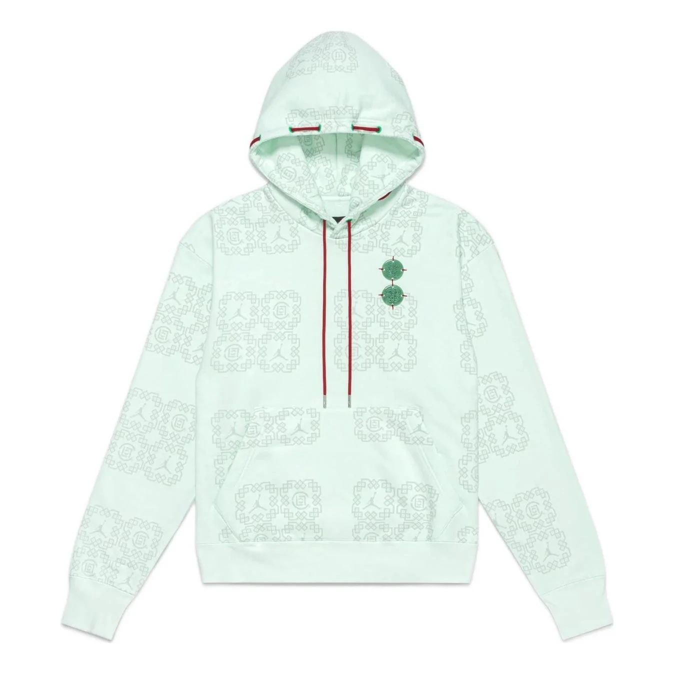Air Jordan x Clot Jade Fleece Hoodie 'Barely Green' DO0007-394 - 1