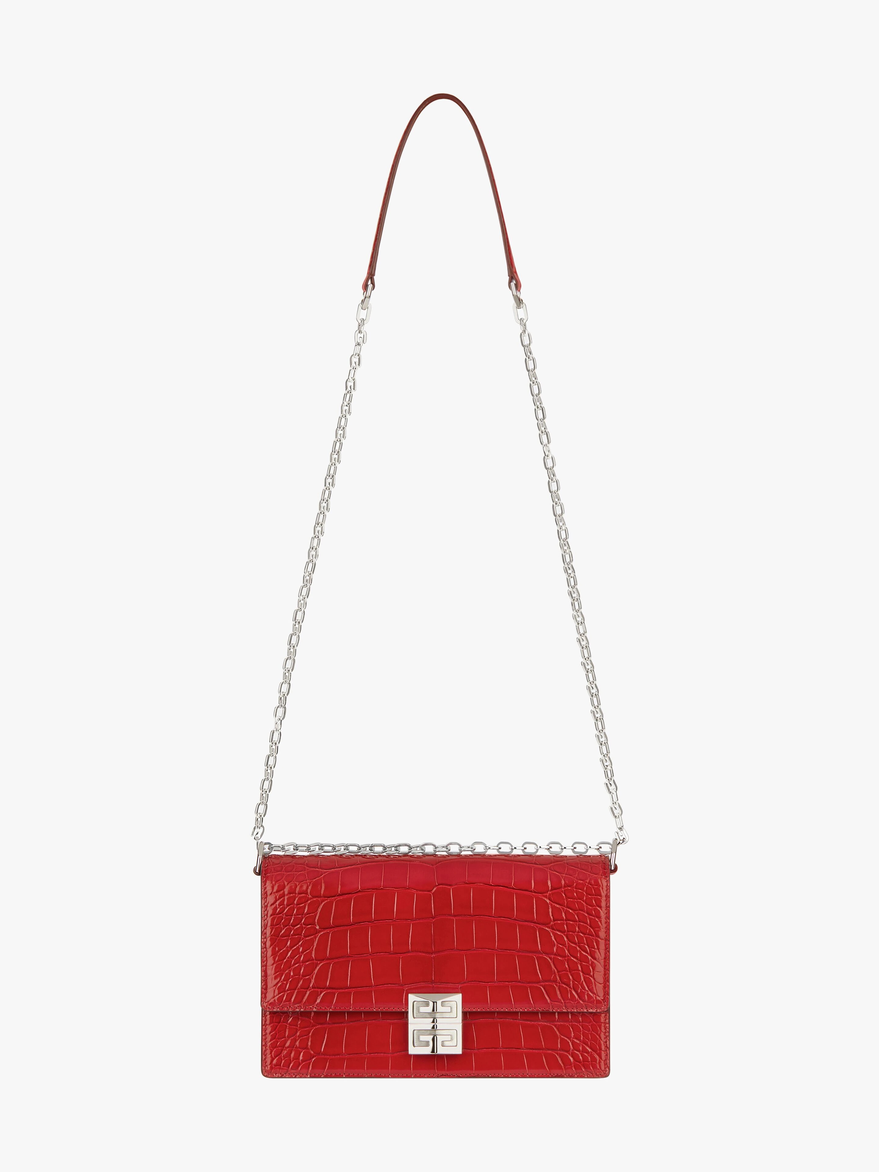 4G MEDIUM BAG IN ALLIGATOR WITH CHAIN - 3