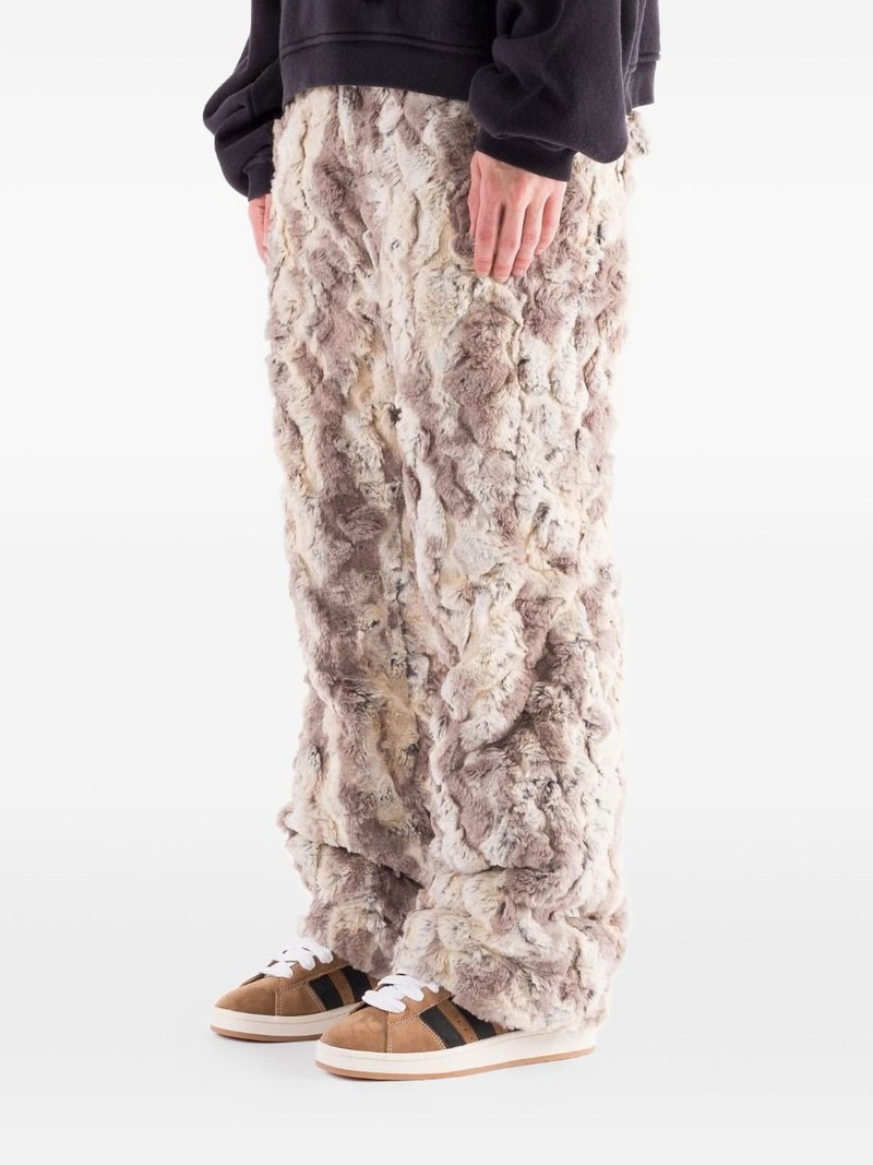 faux-fur trousers 1