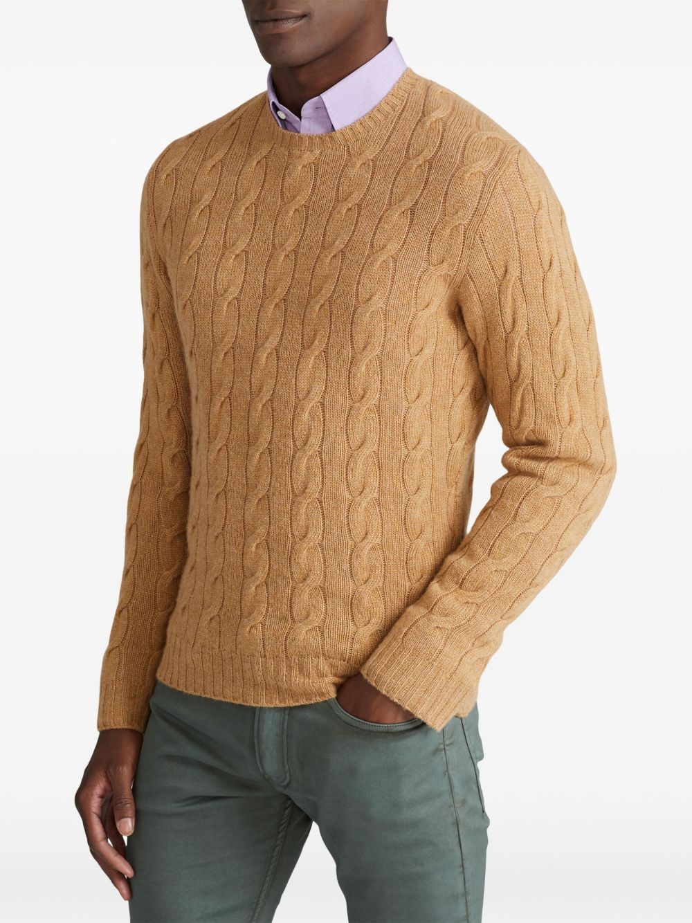 cable-knit jumper - 4