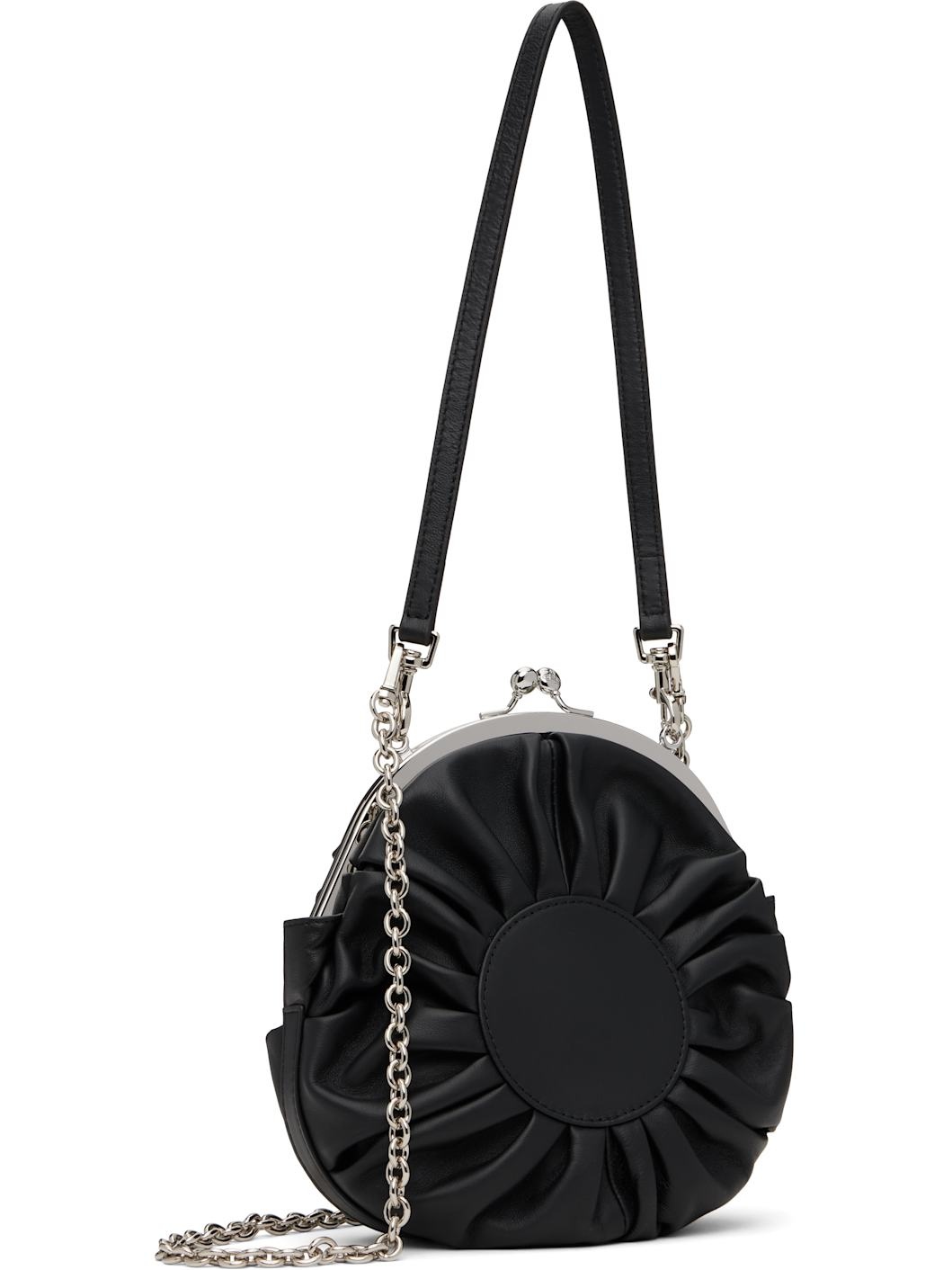 Vivienne Westwood Black Rosie Circle Frame Crossbody Bag