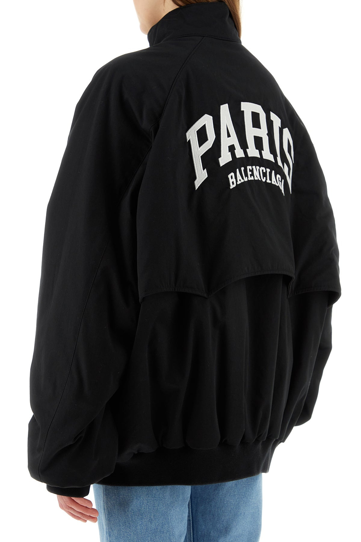 Black cotton oversize jacket - 4