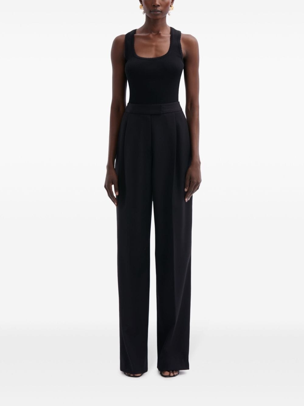 tailored straight-leg trousers - 2