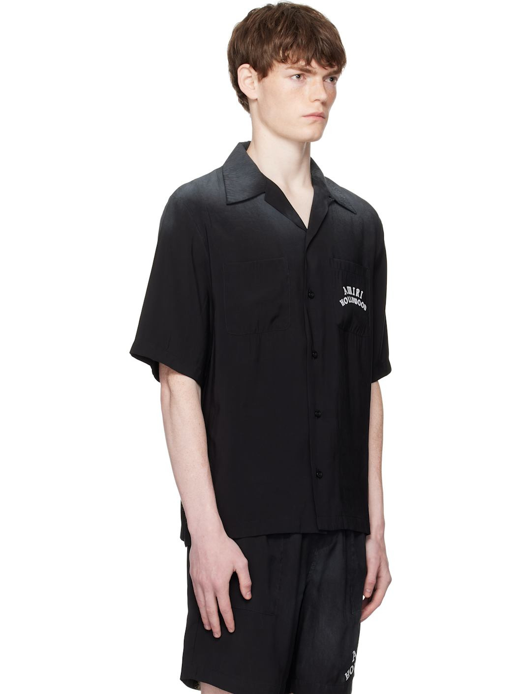 Black 'AMIRI Hollywood' Bowling Shirt - 2