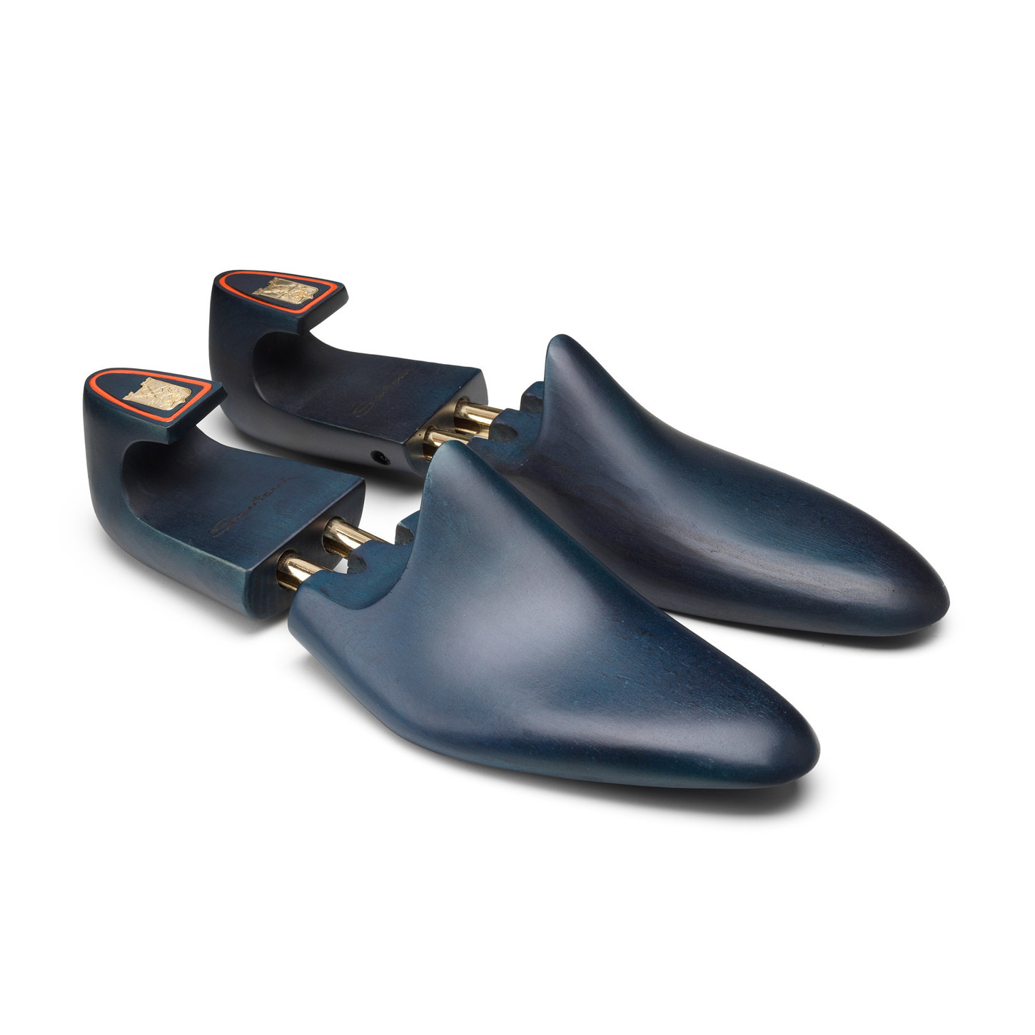 Men's blue leather Uniqua Meraviglia Collection double-buckle shoe - 6