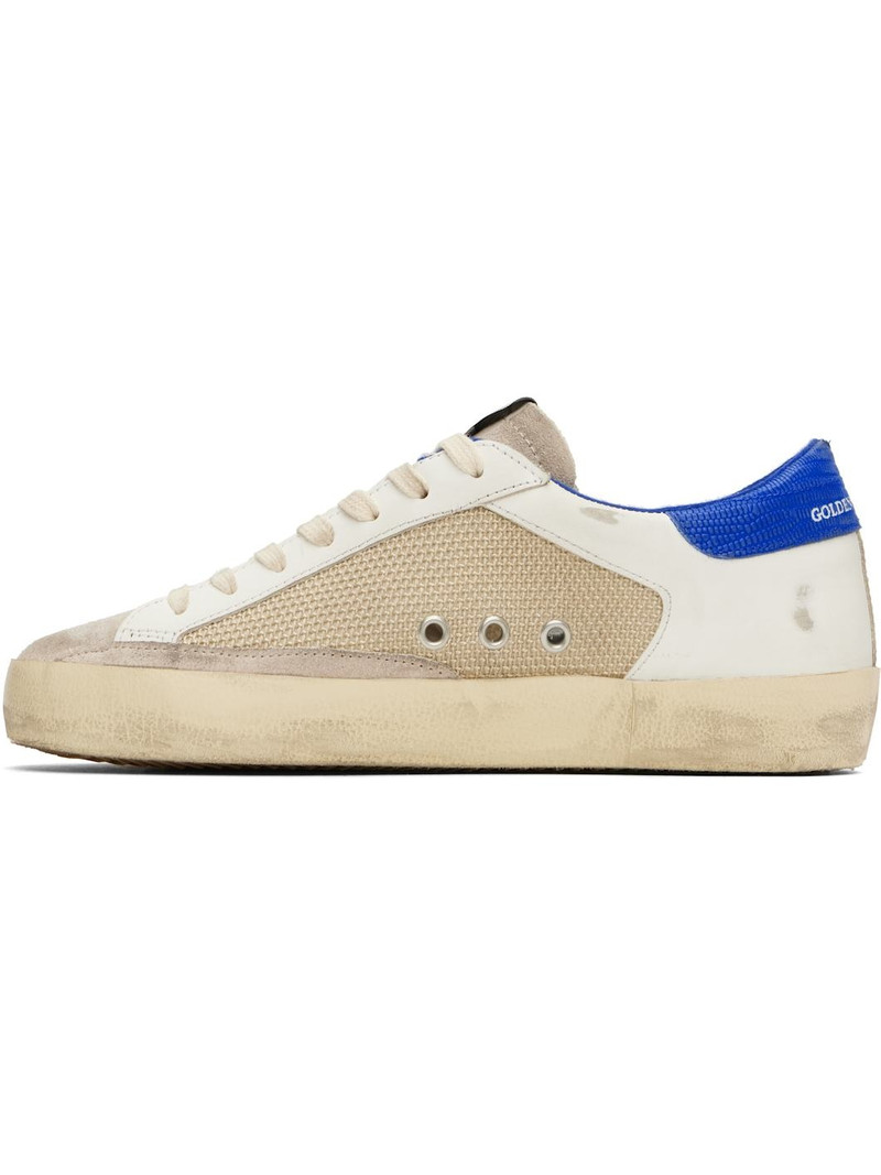 Beige & Off-White Super-Star Sneakers 3