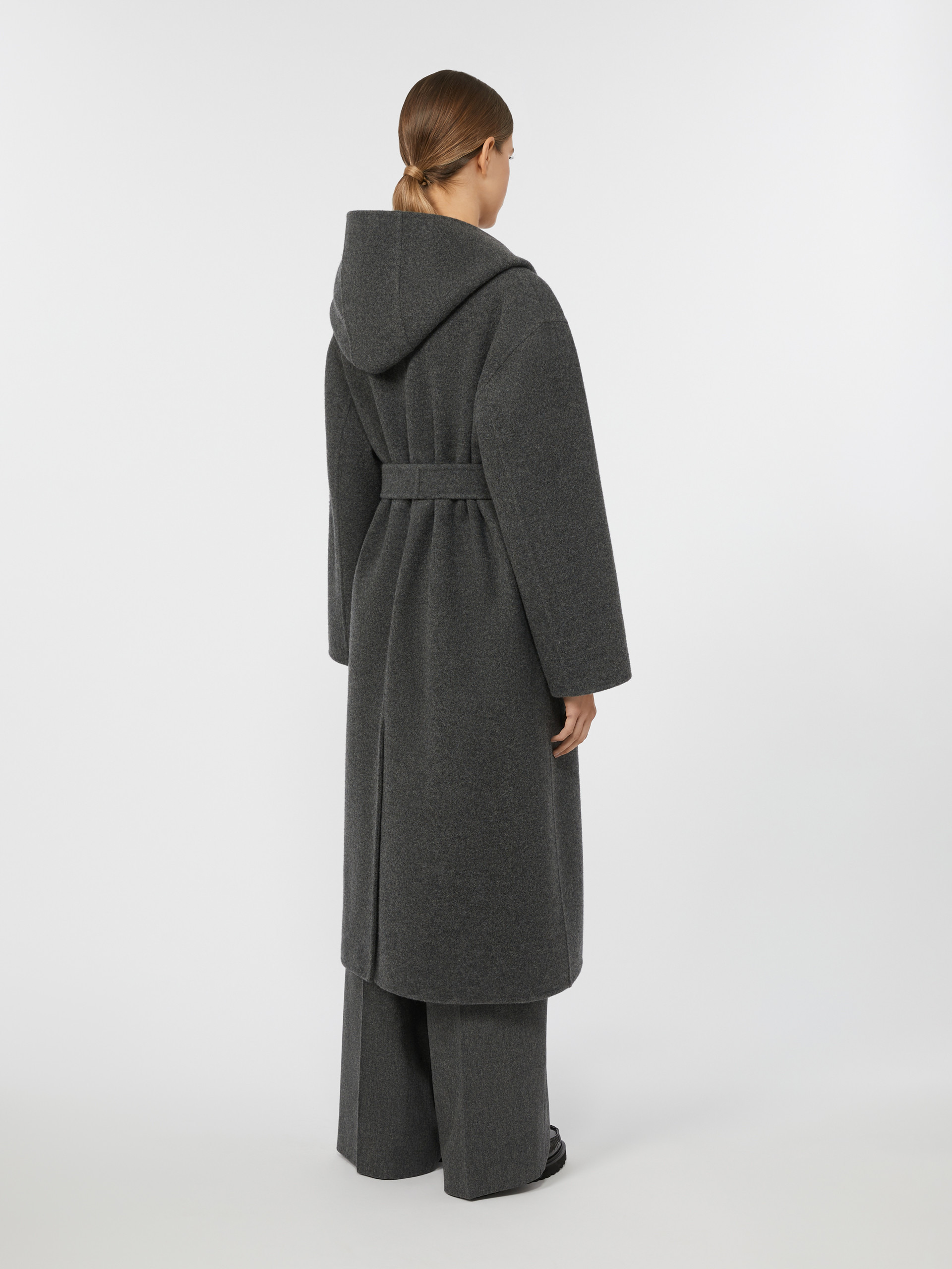 REMO Cashmere and wool hooded coat - 4